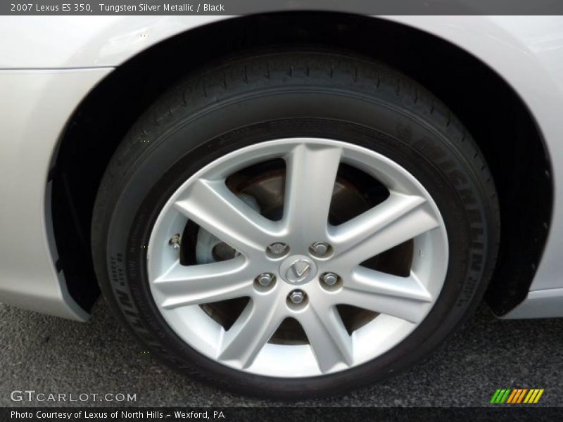 Tungsten Silver Metallic / Black 2007 Lexus ES 350
