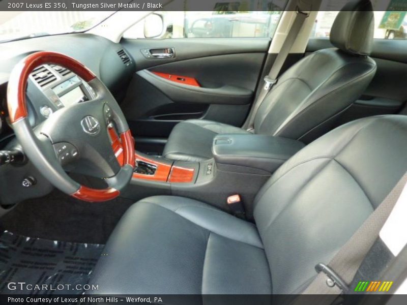 Tungsten Silver Metallic / Black 2007 Lexus ES 350
