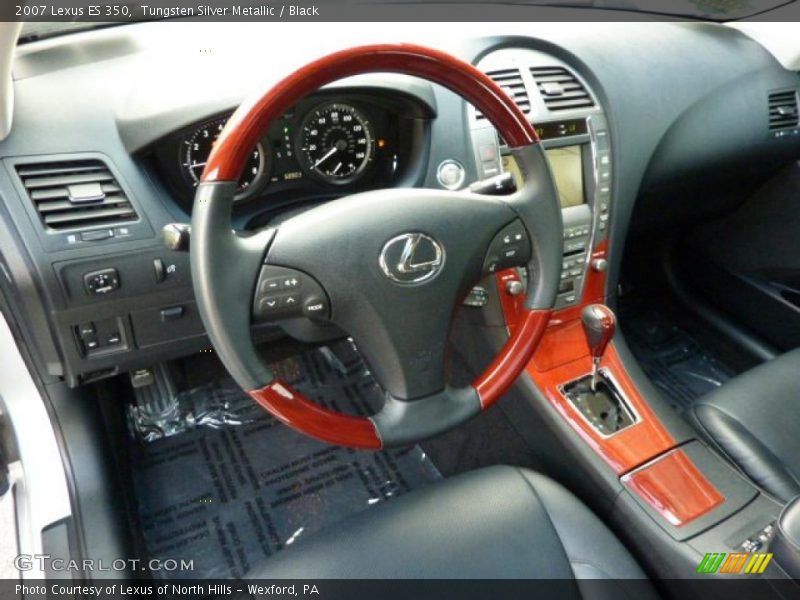 Tungsten Silver Metallic / Black 2007 Lexus ES 350