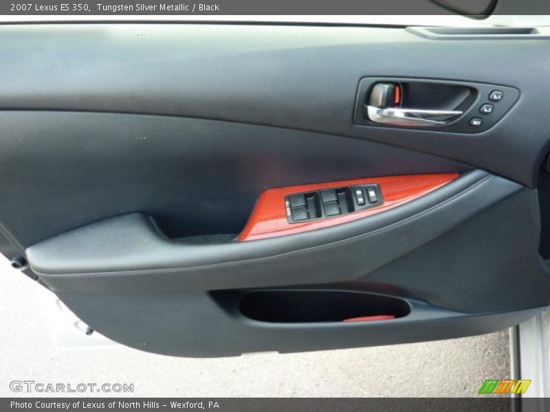 Tungsten Silver Metallic / Black 2007 Lexus ES 350