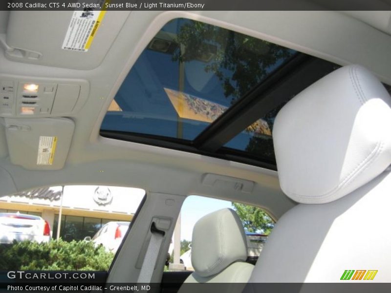 Sunset Blue / Light Titanium/Ebony 2008 Cadillac CTS 4 AWD Sedan