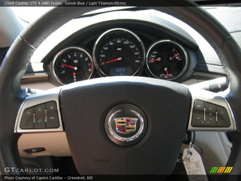 Sunset Blue / Light Titanium/Ebony 2008 Cadillac CTS 4 AWD Sedan