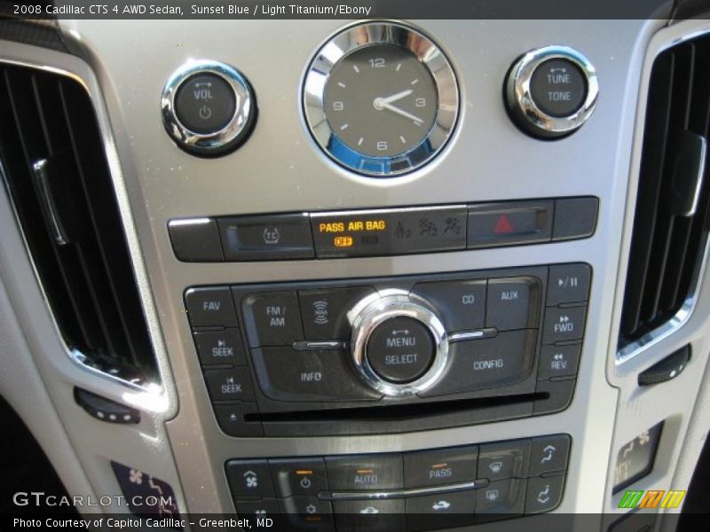 Sunset Blue / Light Titanium/Ebony 2008 Cadillac CTS 4 AWD Sedan