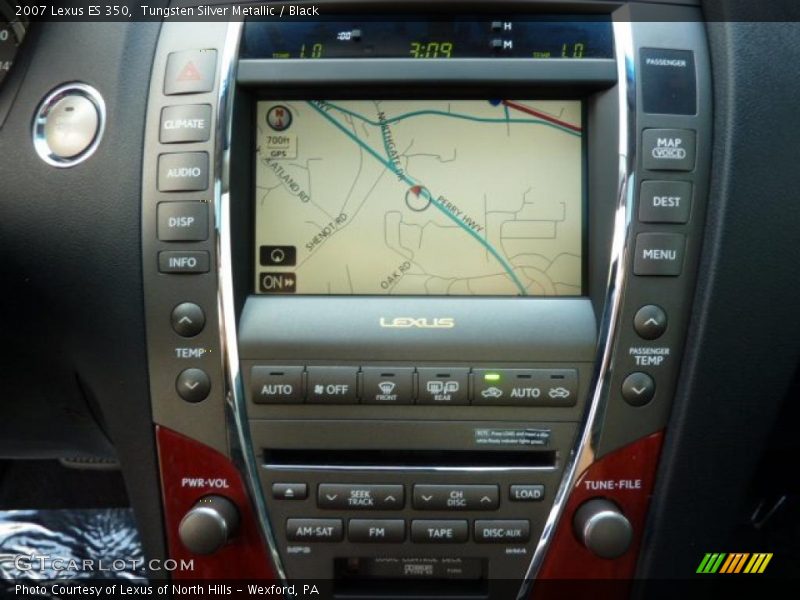 Tungsten Silver Metallic / Black 2007 Lexus ES 350