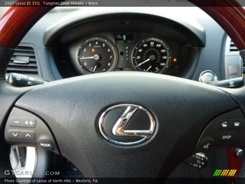 Tungsten Silver Metallic / Black 2007 Lexus ES 350