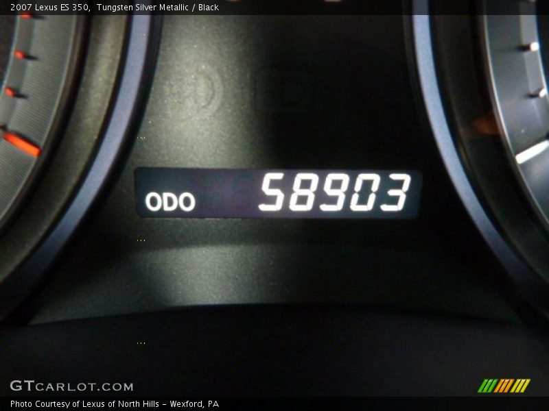 Tungsten Silver Metallic / Black 2007 Lexus ES 350