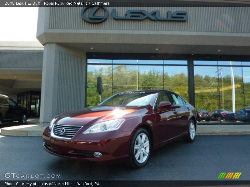 Royal Ruby Red Metallic / Cashmere 2008 Lexus ES 350
