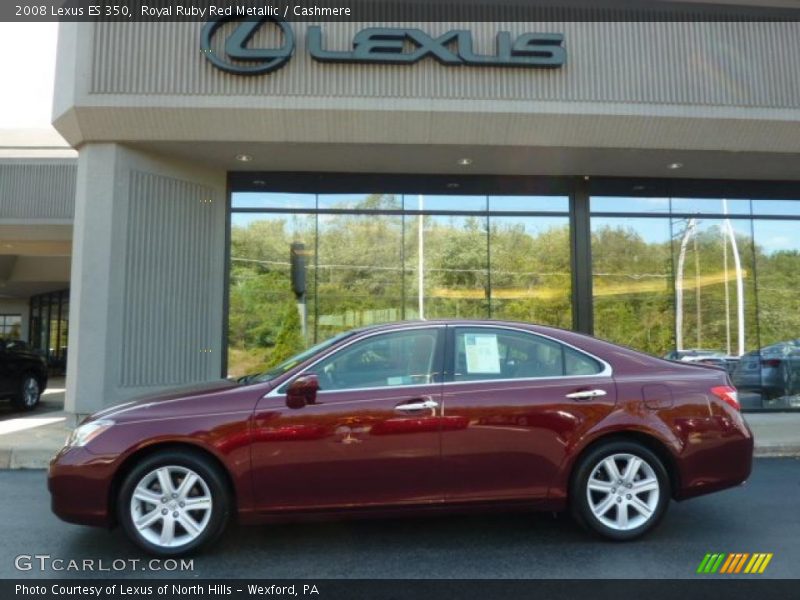 Royal Ruby Red Metallic / Cashmere 2008 Lexus ES 350
