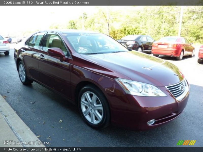 Royal Ruby Red Metallic / Cashmere 2008 Lexus ES 350