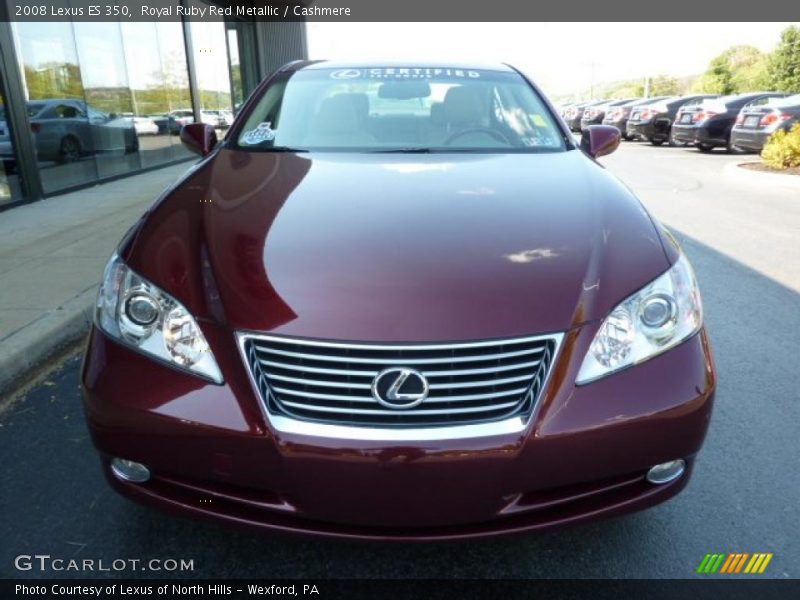 Royal Ruby Red Metallic / Cashmere 2008 Lexus ES 350