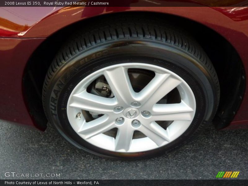 Royal Ruby Red Metallic / Cashmere 2008 Lexus ES 350