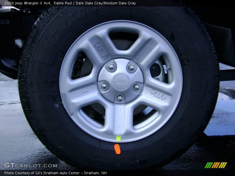 Flame Red / Dark Slate Gray/Medium Slate Gray 2009 Jeep Wrangler X 4x4