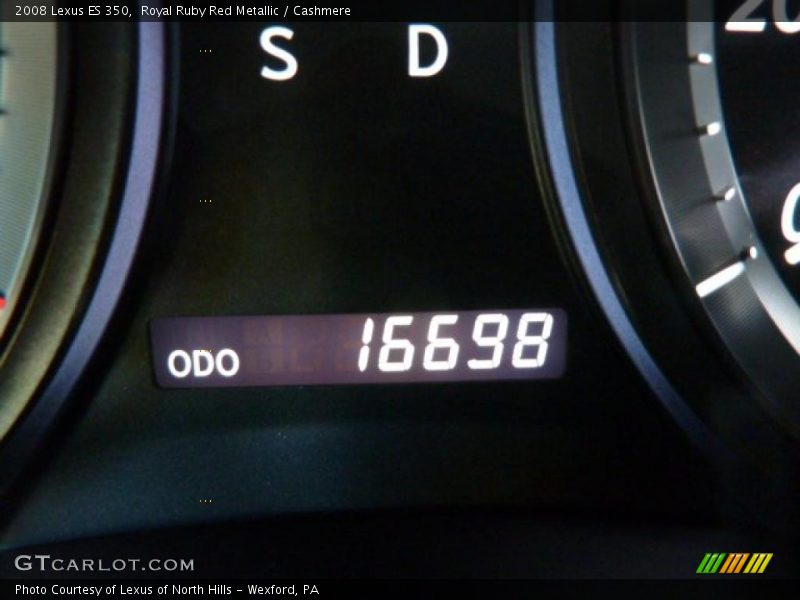 Royal Ruby Red Metallic / Cashmere 2008 Lexus ES 350
