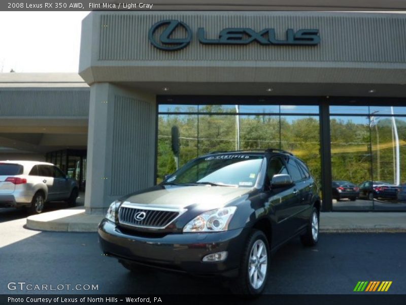 Flint Mica / Light Gray 2008 Lexus RX 350 AWD