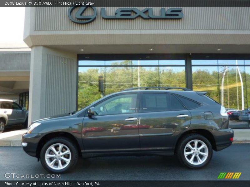 Flint Mica / Light Gray 2008 Lexus RX 350 AWD
