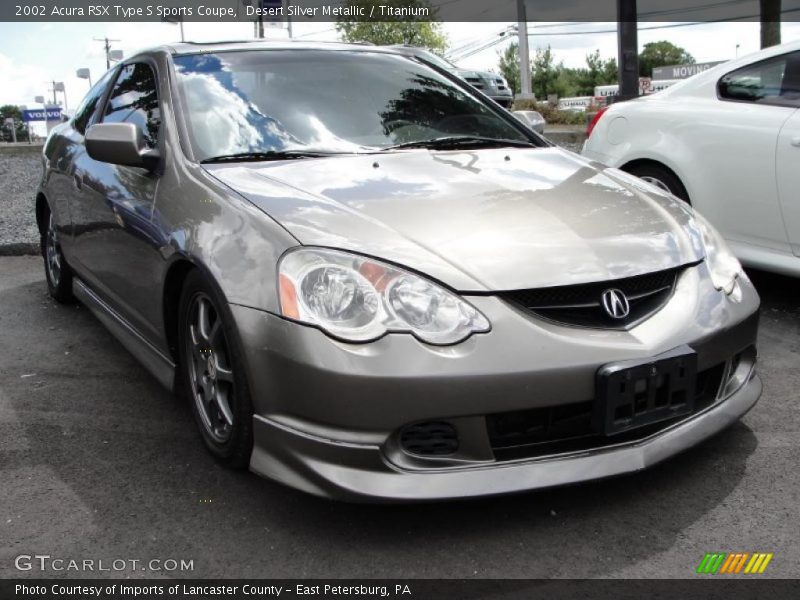 Desert Silver Metallic / Titanium 2002 Acura RSX Type S Sports Coupe