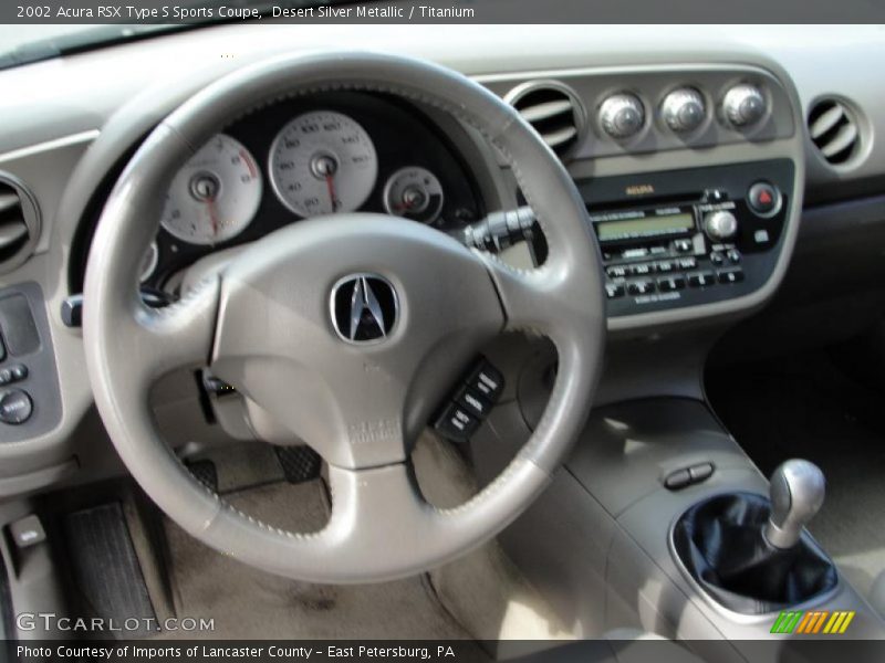 Desert Silver Metallic / Titanium 2002 Acura RSX Type S Sports Coupe