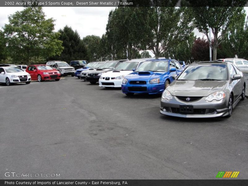 Desert Silver Metallic / Titanium 2002 Acura RSX Type S Sports Coupe
