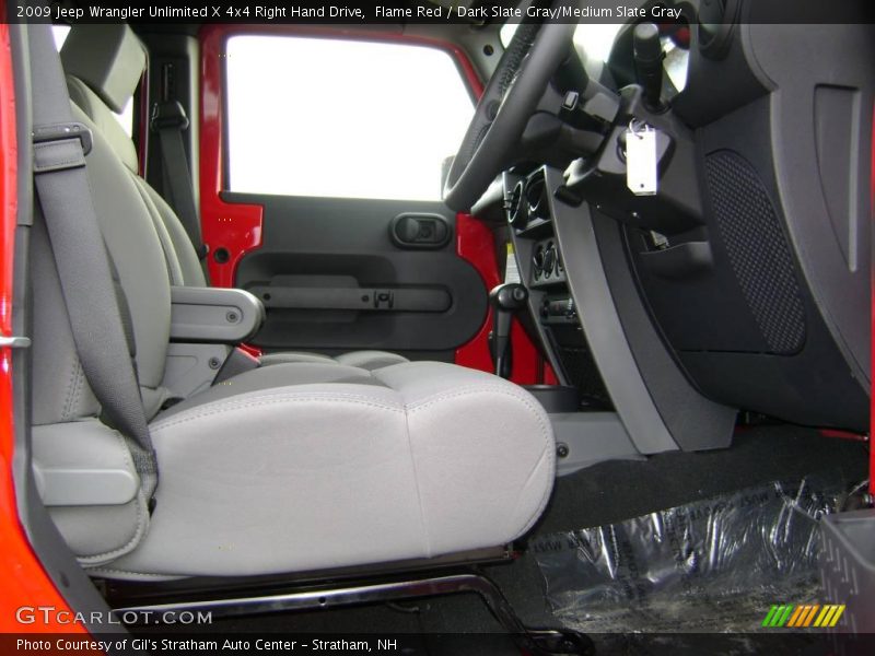 Flame Red / Dark Slate Gray/Medium Slate Gray 2009 Jeep Wrangler Unlimited X 4x4 Right Hand Drive