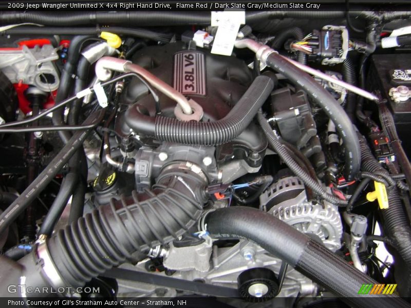 Flame Red / Dark Slate Gray/Medium Slate Gray 2009 Jeep Wrangler Unlimited X 4x4 Right Hand Drive