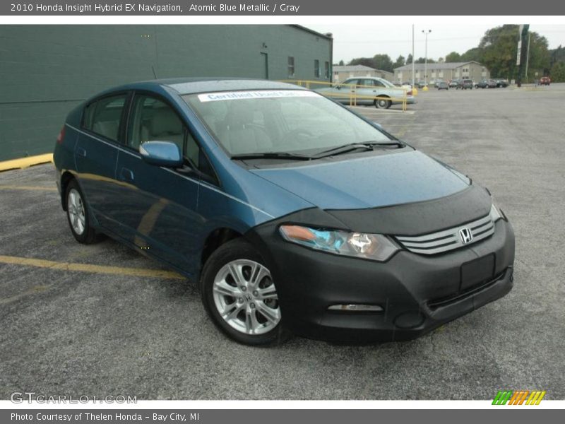 Atomic Blue Metallic / Gray 2010 Honda Insight Hybrid EX Navigation