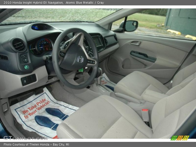 Atomic Blue Metallic / Gray 2010 Honda Insight Hybrid EX Navigation