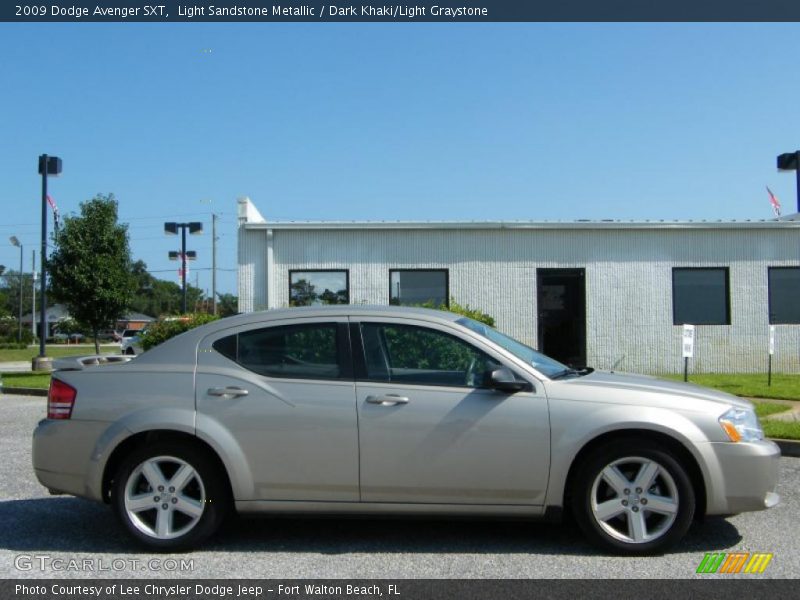 Light Sandstone Metallic / Dark Khaki/Light Graystone 2009 Dodge Avenger SXT