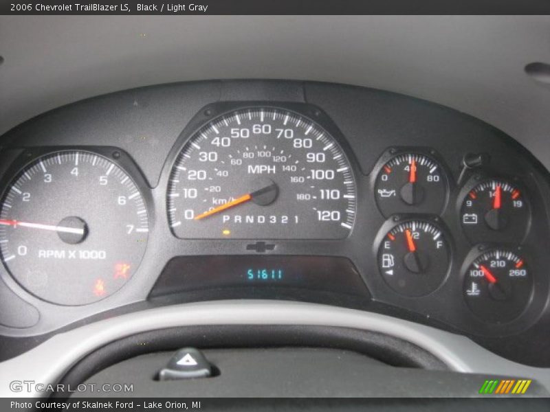 Black / Light Gray 2006 Chevrolet TrailBlazer LS