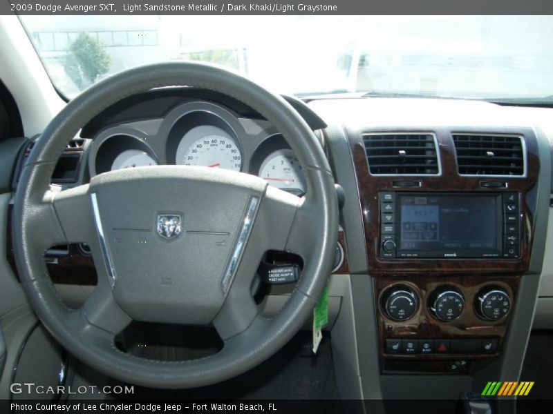 Light Sandstone Metallic / Dark Khaki/Light Graystone 2009 Dodge Avenger SXT