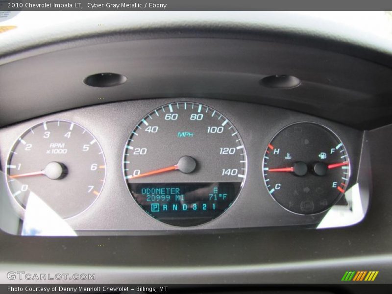 Cyber Gray Metallic / Ebony 2010 Chevrolet Impala LT
