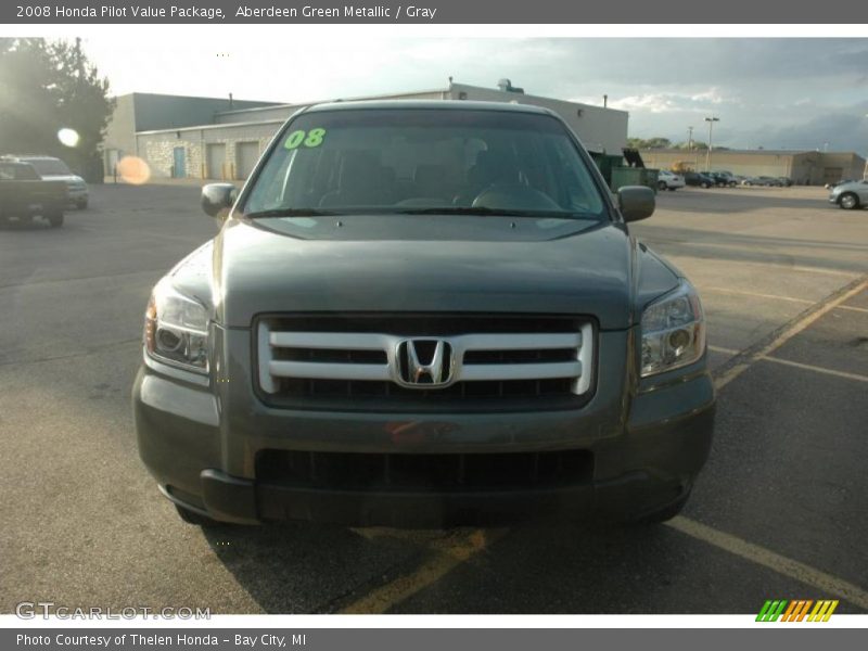 Aberdeen Green Metallic / Gray 2008 Honda Pilot Value Package