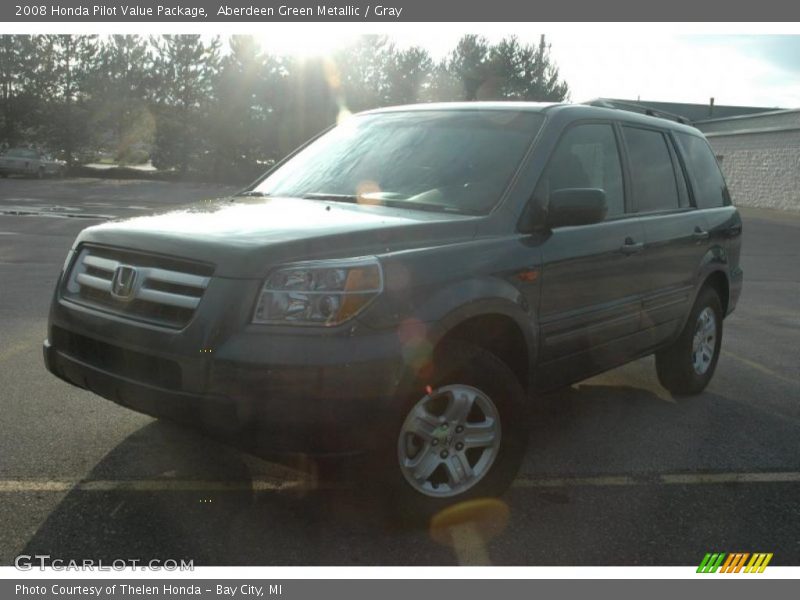 Aberdeen Green Metallic / Gray 2008 Honda Pilot Value Package