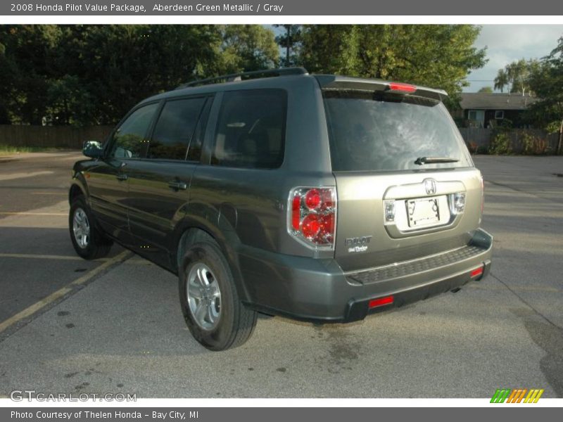 Aberdeen Green Metallic / Gray 2008 Honda Pilot Value Package