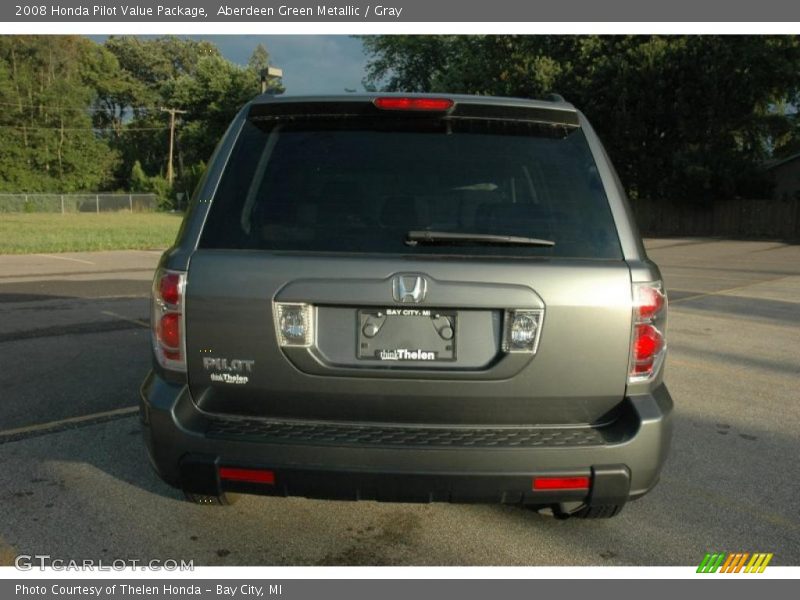 Aberdeen Green Metallic / Gray 2008 Honda Pilot Value Package