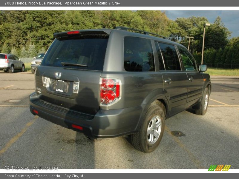 Aberdeen Green Metallic / Gray 2008 Honda Pilot Value Package