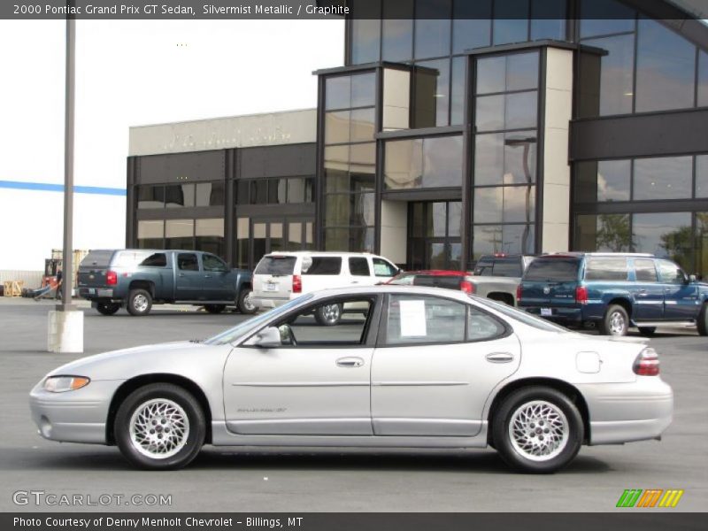 Silvermist Metallic / Graphite 2000 Pontiac Grand Prix GT Sedan