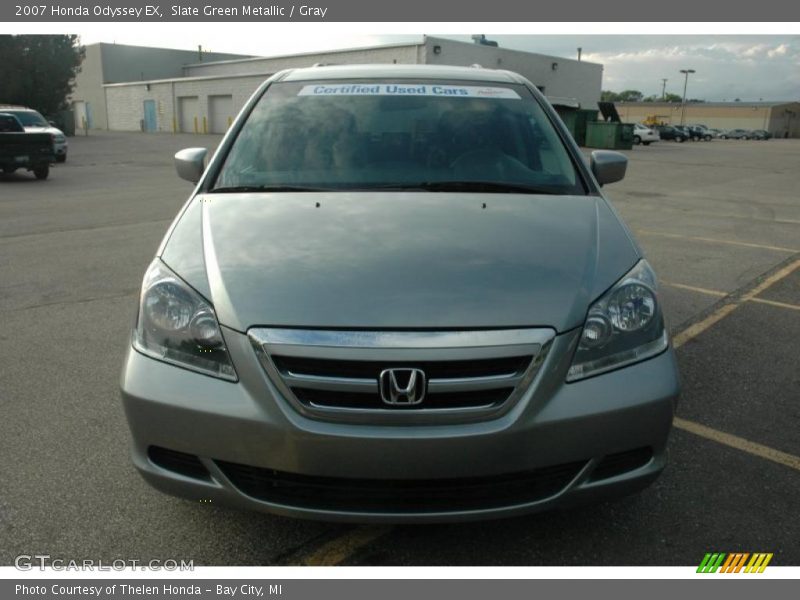 Slate Green Metallic / Gray 2007 Honda Odyssey EX