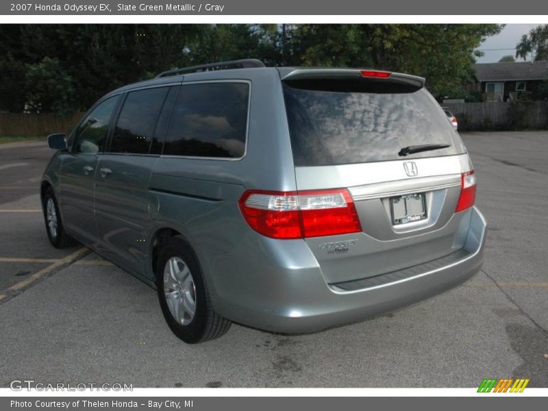 Slate Green Metallic / Gray 2007 Honda Odyssey EX