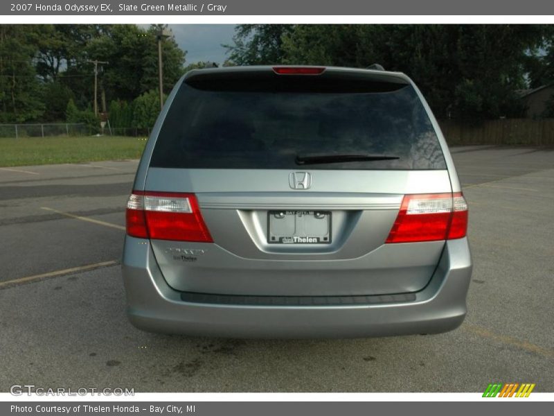 Slate Green Metallic / Gray 2007 Honda Odyssey EX