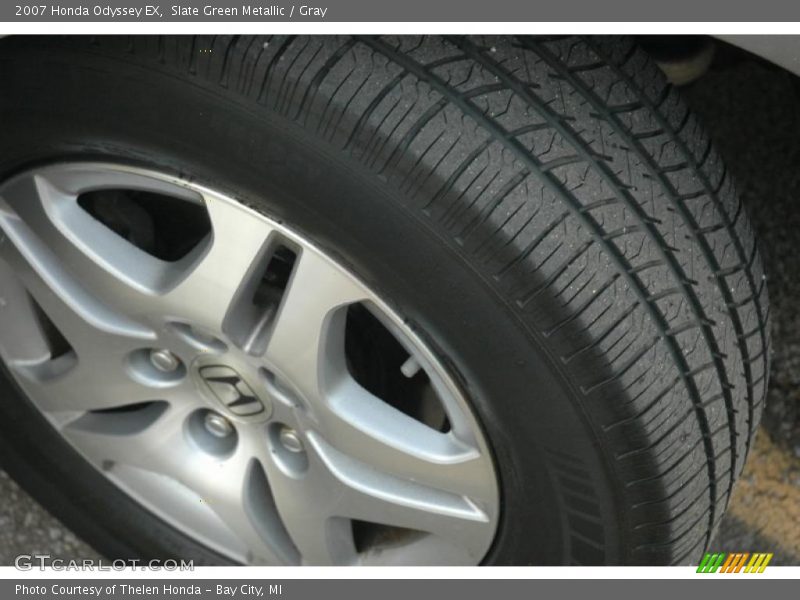 Slate Green Metallic / Gray 2007 Honda Odyssey EX