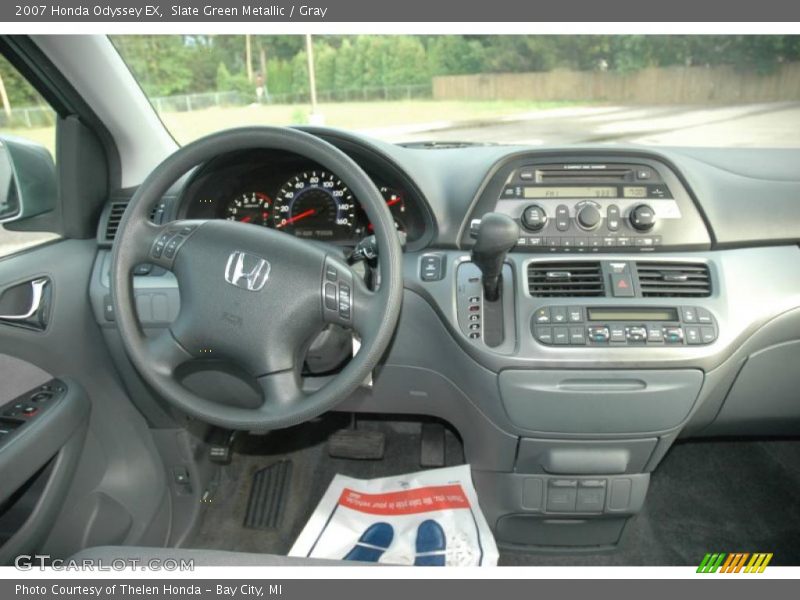 Slate Green Metallic / Gray 2007 Honda Odyssey EX