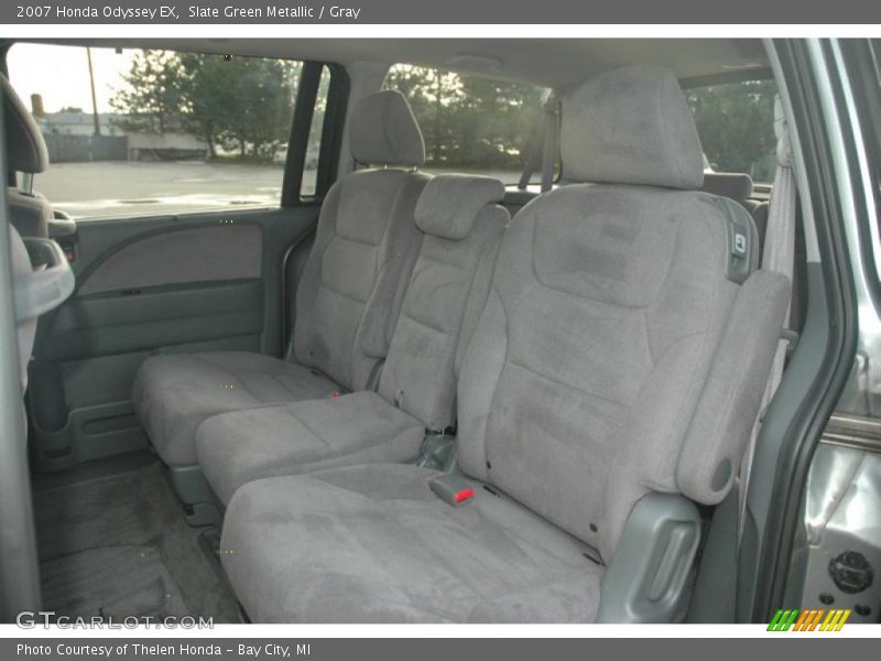 Slate Green Metallic / Gray 2007 Honda Odyssey EX