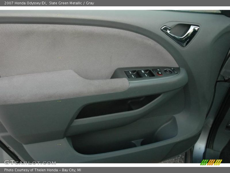Slate Green Metallic / Gray 2007 Honda Odyssey EX