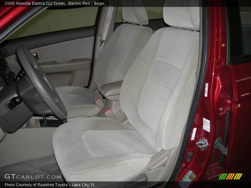 Electric Red / Beige 2006 Hyundai Elantra GLS Sedan