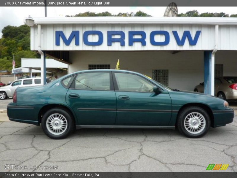 Dark Jade Green Metallic / Light Oak 2000 Chevrolet Impala