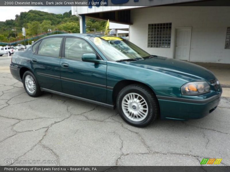 Dark Jade Green Metallic / Light Oak 2000 Chevrolet Impala