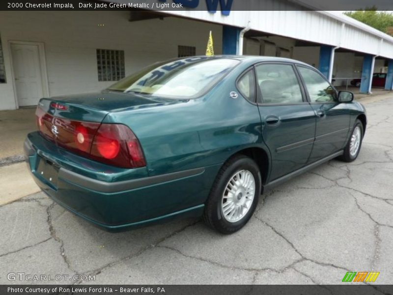 Dark Jade Green Metallic / Light Oak 2000 Chevrolet Impala