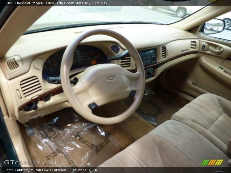Dark Jade Green Metallic / Light Oak 2000 Chevrolet Impala