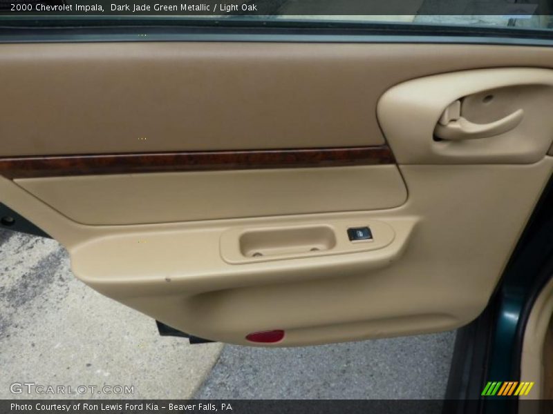Dark Jade Green Metallic / Light Oak 2000 Chevrolet Impala