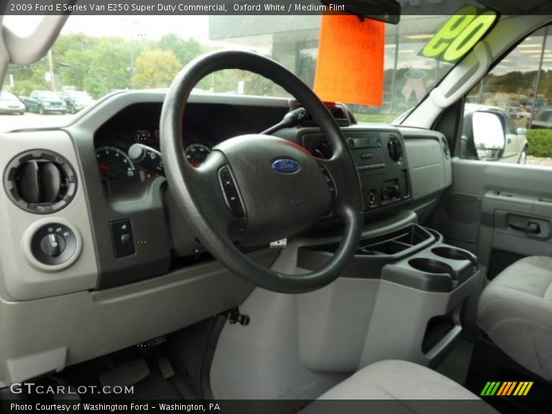 Oxford White / Medium Flint 2009 Ford E Series Van E250 Super Duty Commercial